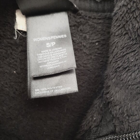 THE NORTH FACE Jacket Women S Sherpa Fleece Full Zip Mock Neck Long Sleeve Black - Picture 7 of 9